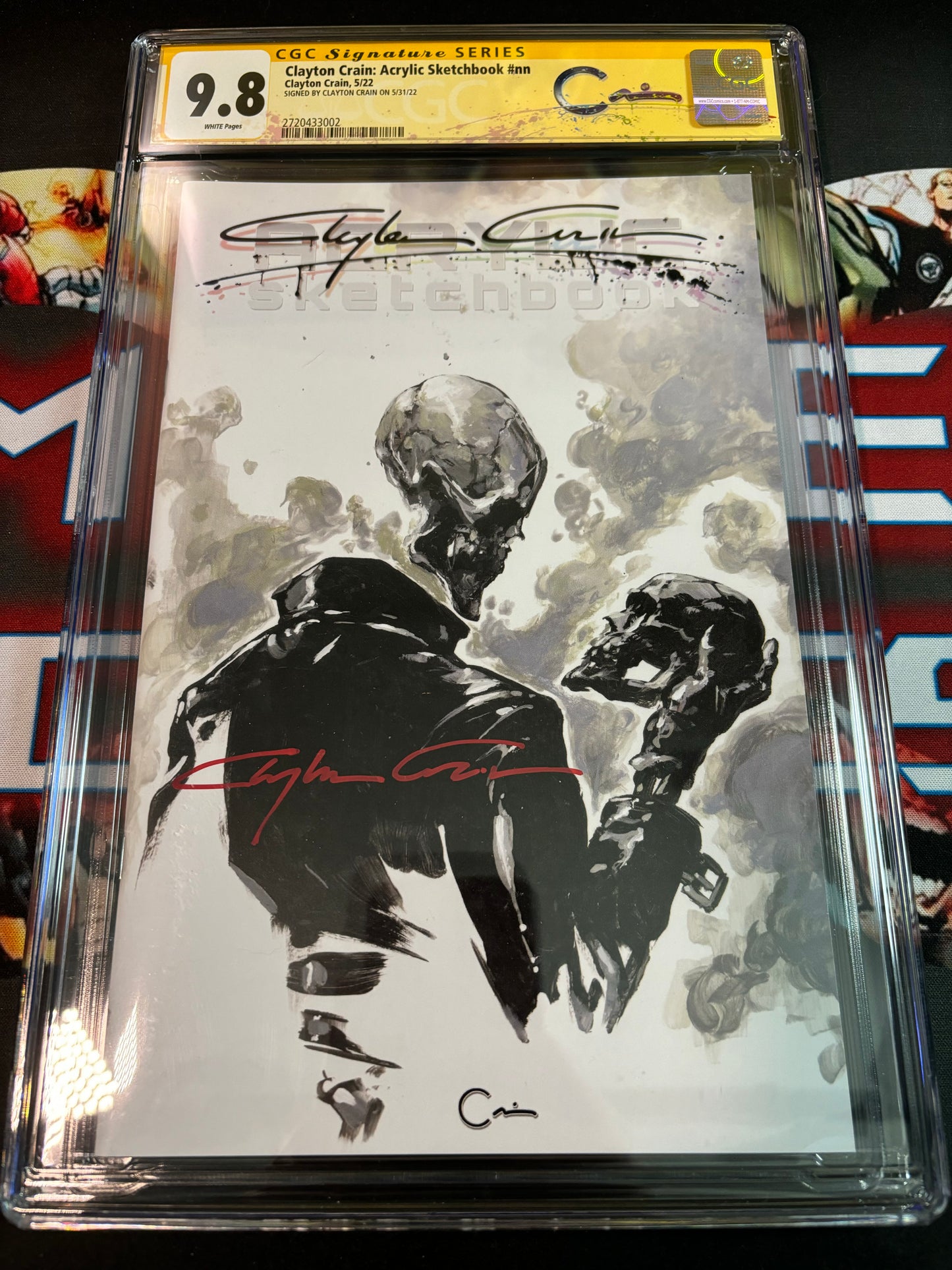 Clayton Crain: Acrylic Sketchbook (2022) SIGNED Clayton Crain CGCSS 9.8