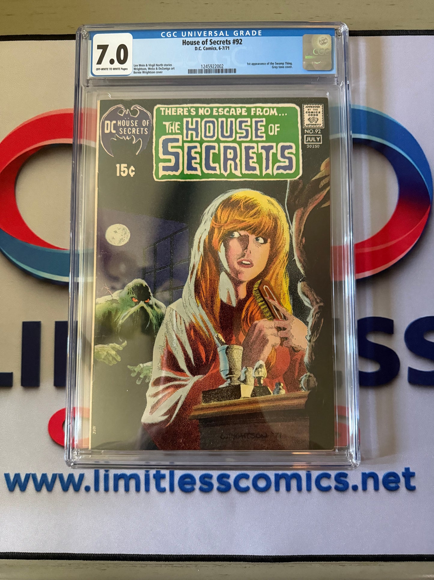 House of Secrets #92 CGC 7.0 – First Appearance of Swamp Thing (1971) | DC Comics