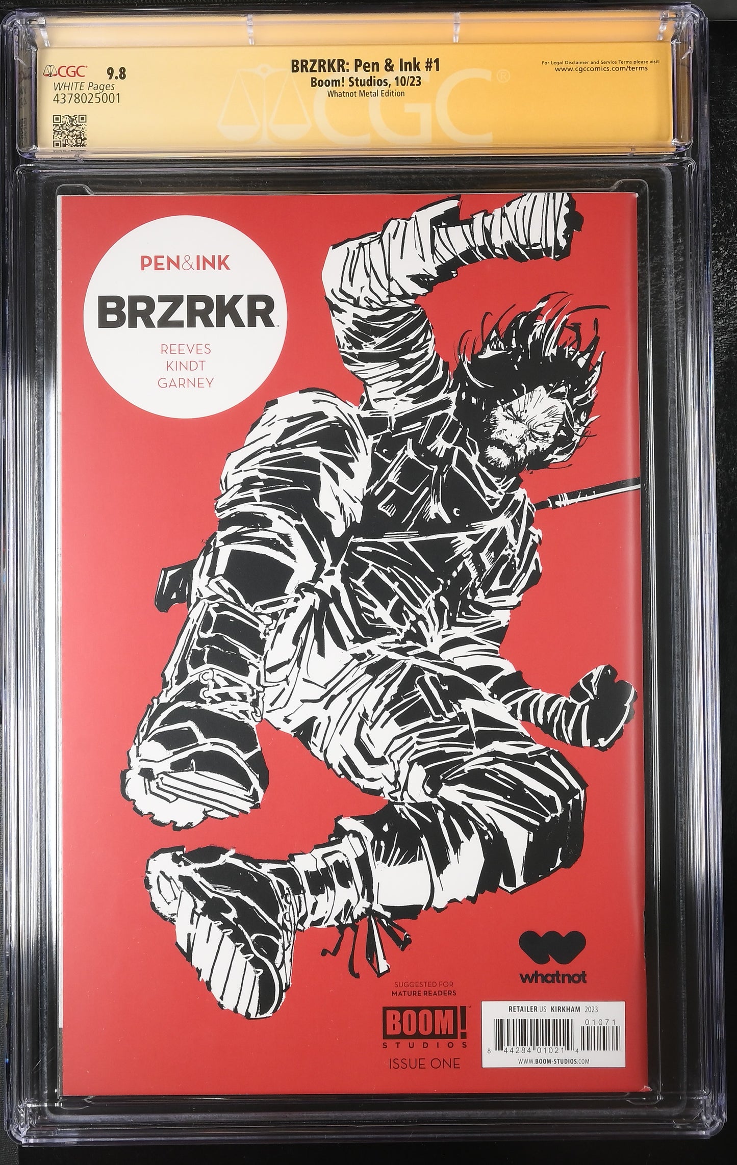 BRZRKR: Pen & Ink #1 (Whatnot Metal Edition) CGC 9.8 Signed!!