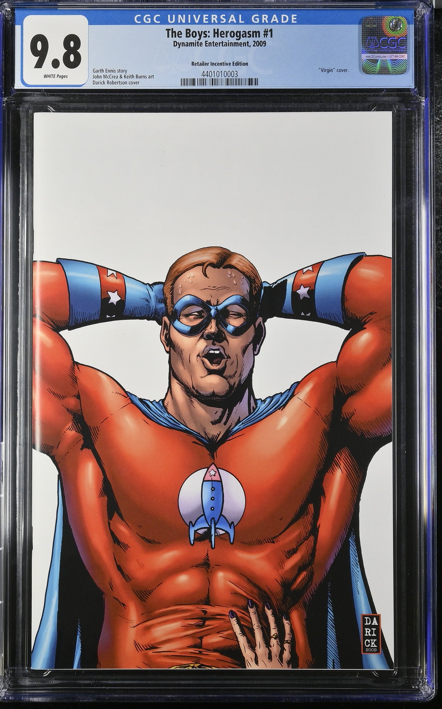 The Boys: Herogasm #1 - Retailer "Virgin" Edition CGC 9.8