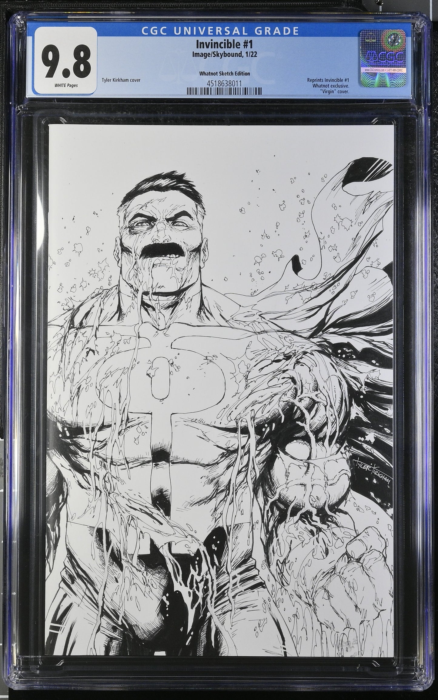 Invincible #1 (Whatnot Omni-Man Sketch Cover) CGC 9.8
