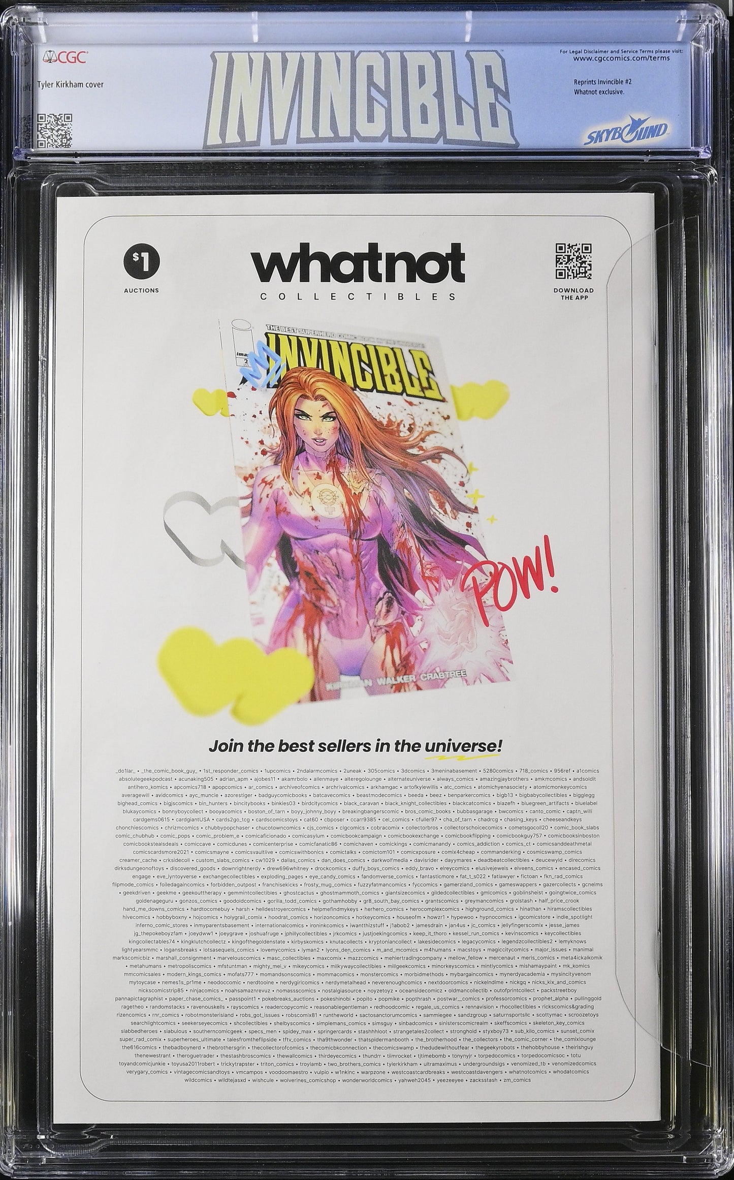 Invincible #2 (Whatnot "Virgin" Edition) CGC 9.9!!
