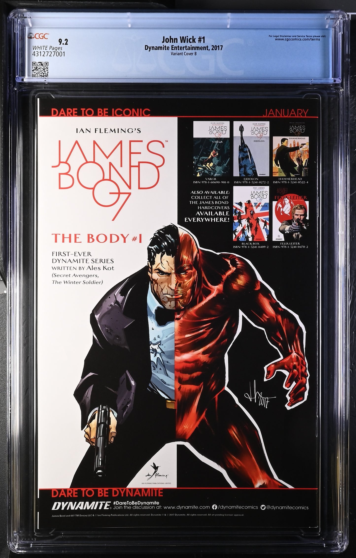 John Wick 1 2017 Dynamite Entertainment Variant Cover B CGC 9.2