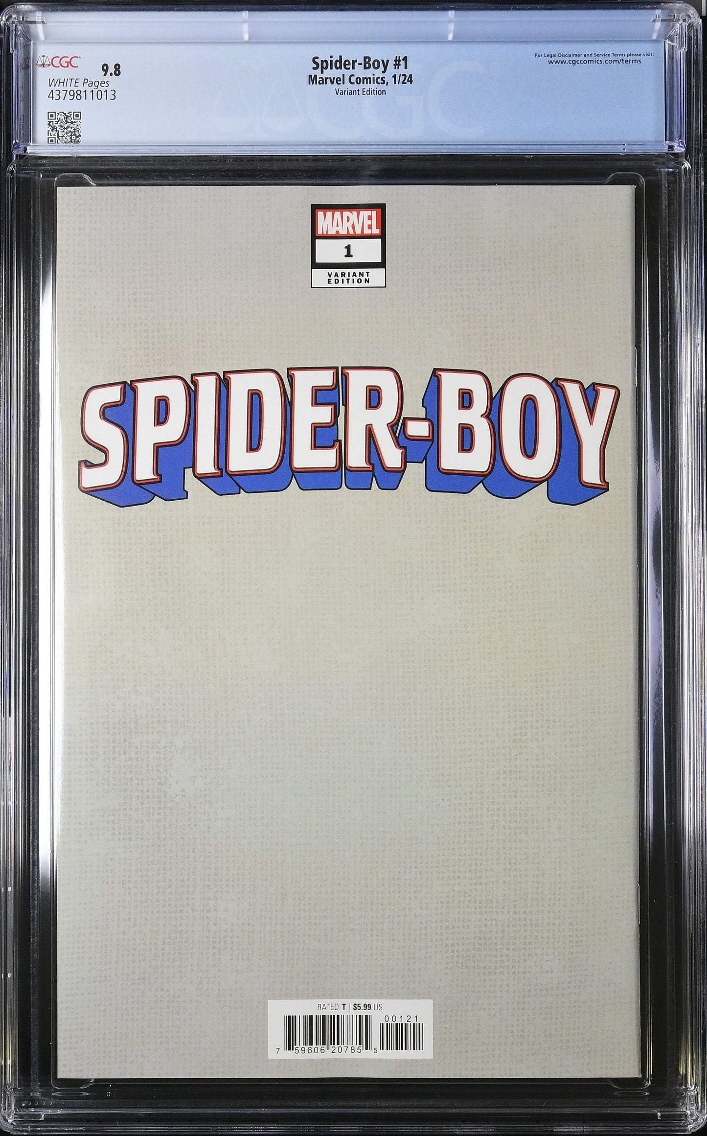 Spider-Boy #1 (John Tyler Christopher Negative Space Var) CGC 9.8