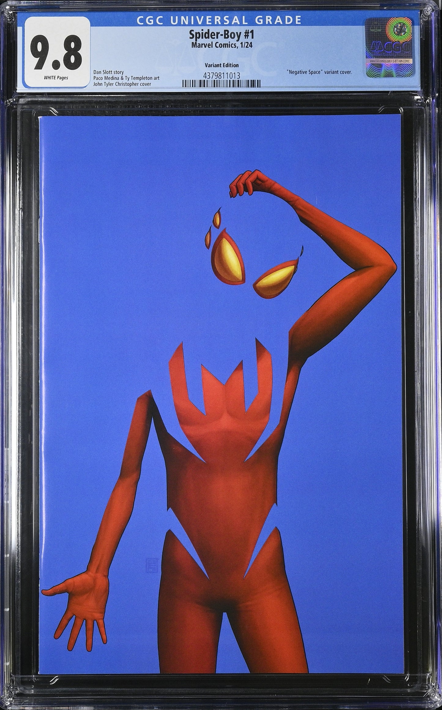 Spider-Boy #1 (John Tyler Christopher Negative Space Var) CGC 9.8