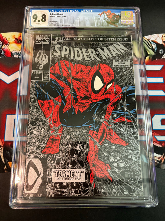 Spider-Man #1 (Silver Edition) CGC 9.8 Custom Label