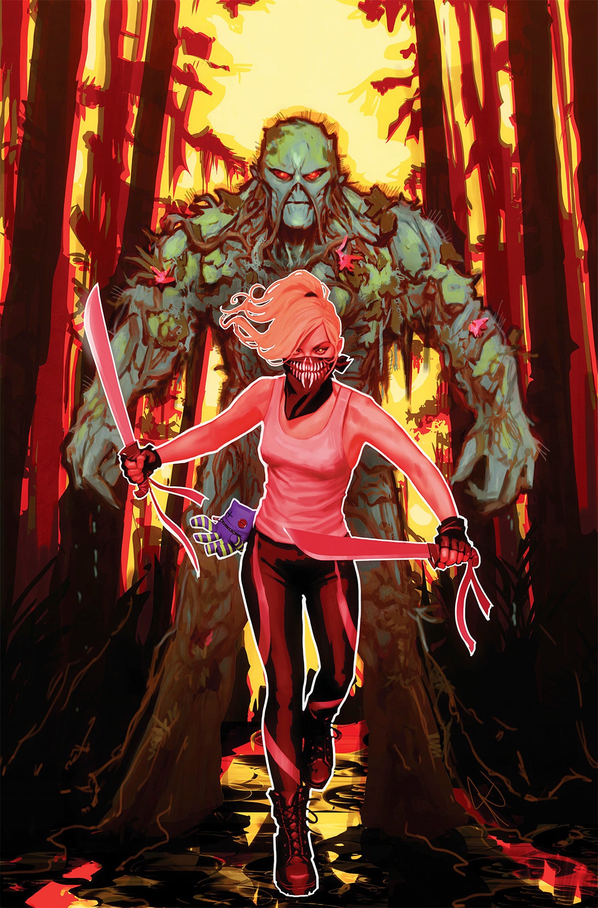 SWAMP THING IS KILLING THE CHILDREN #1 EXCLUSIVE REBECA PUEBLA FOIL VIRGIN VARIANT - LIMITED 750 - BOOM!