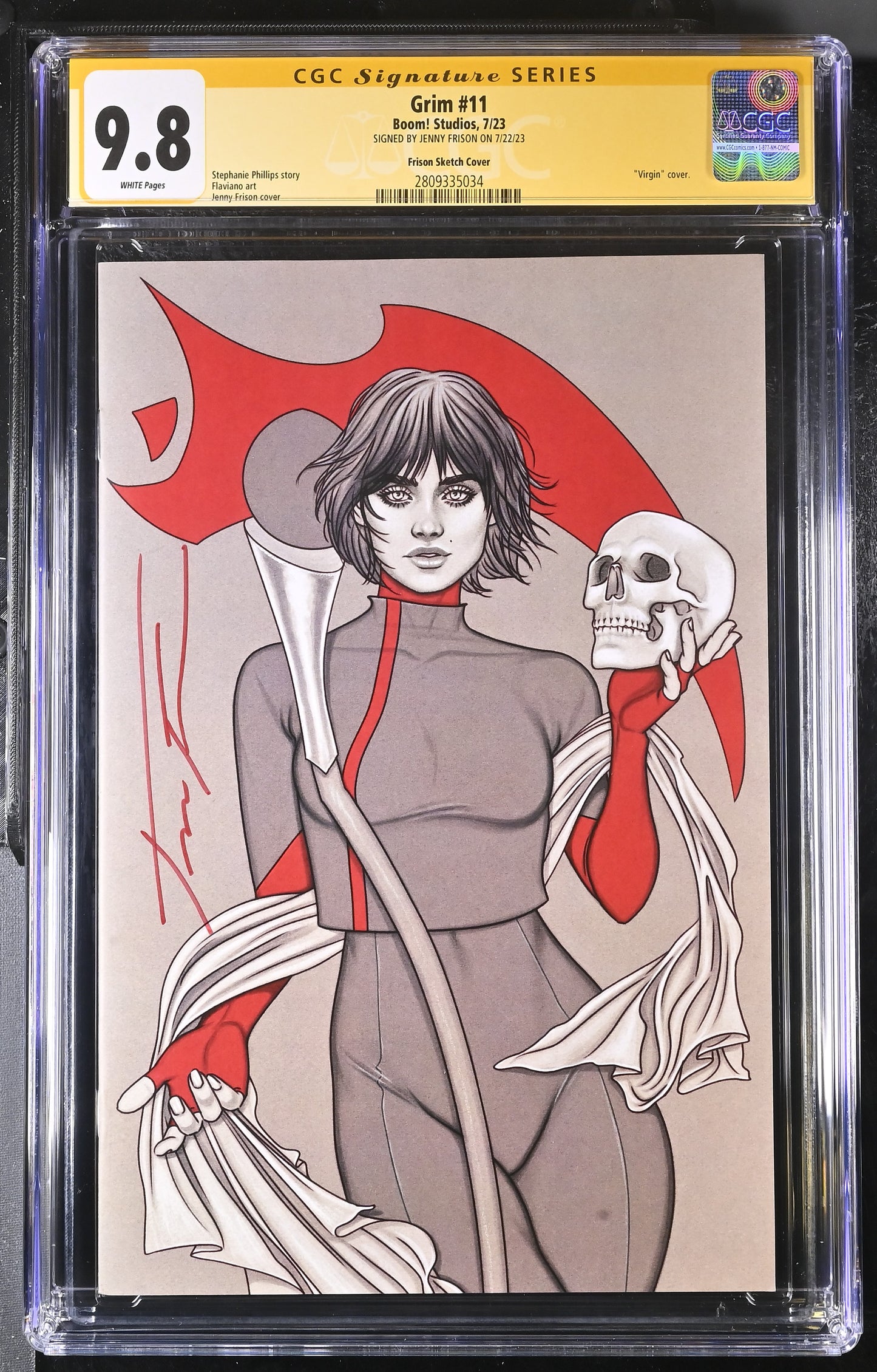 Grim #11 (Frison SDCC 2023 Variant) Signed by Frison CGC 9.8