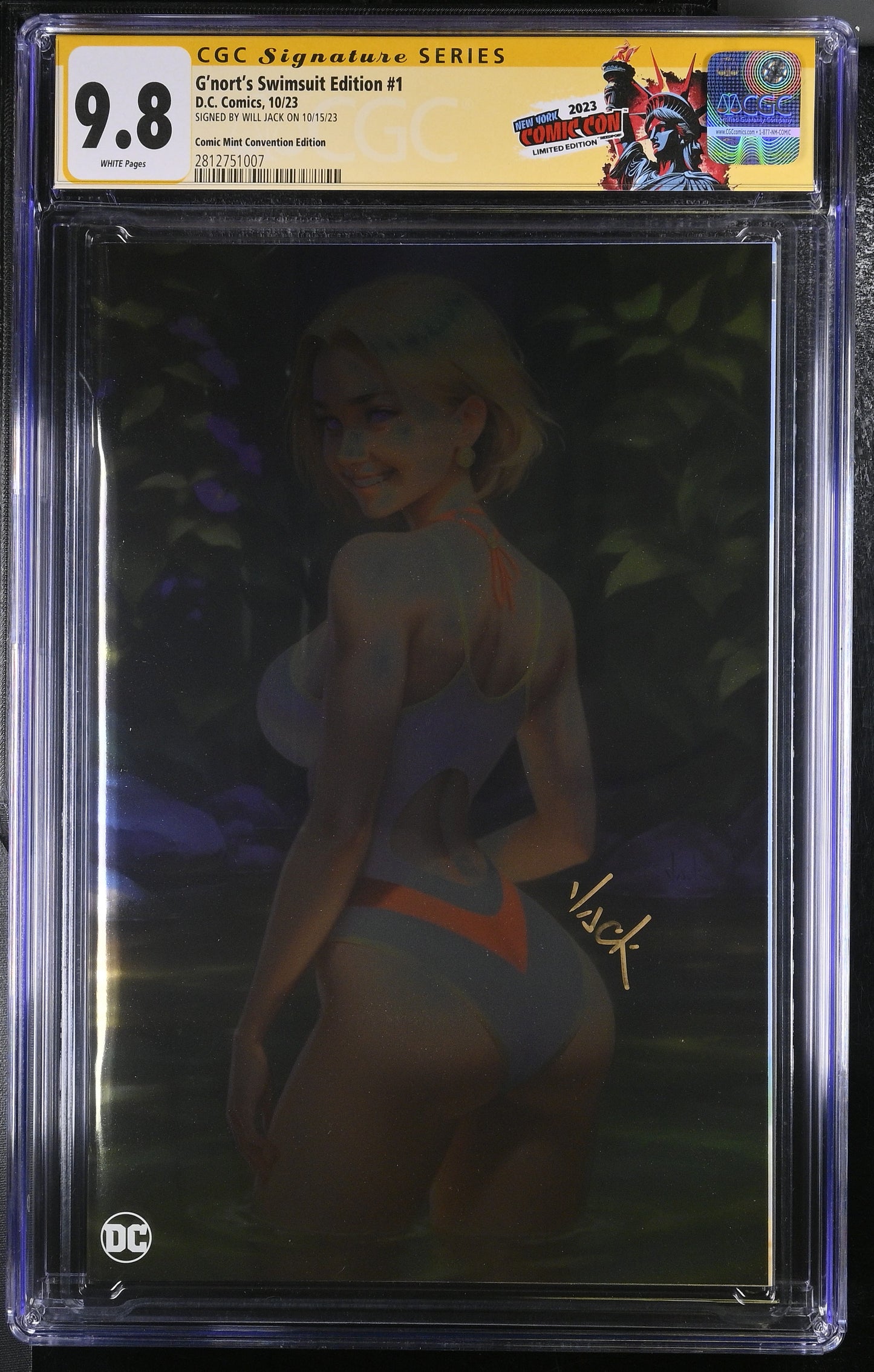 G'nort's Illustrated Swimsuit Edition #1 (Comic Mint Convention Edition) Signed by Wil Jack CGC 9.8