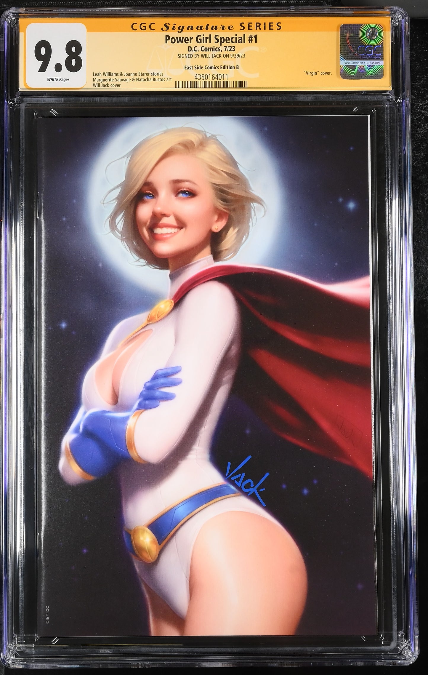 Power Girl Special #1 (Will Jack Virgin Edition A) Signed by Will Jack CGC 9.8