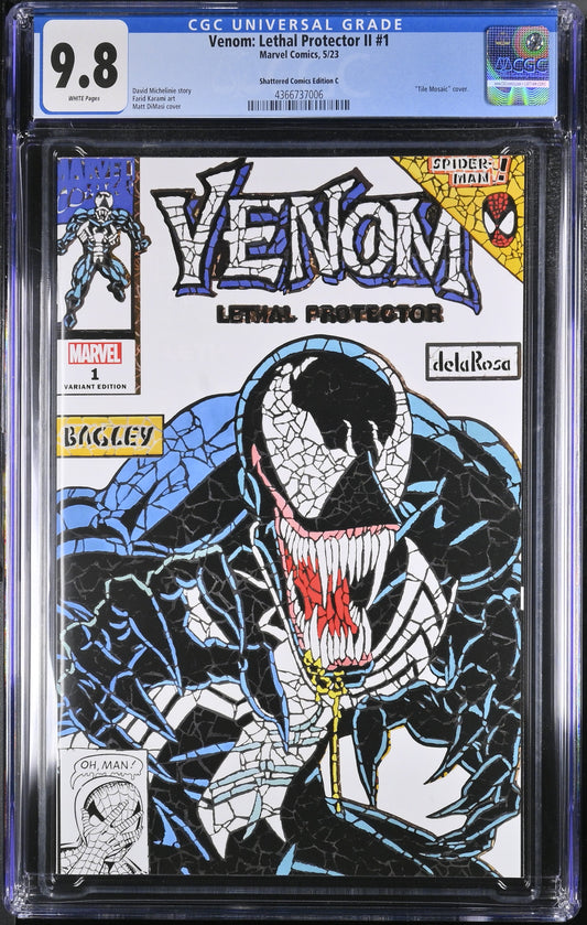 Venom: Lethal Protector II #1 (Shattered Comics Edition C) CGC 9.8