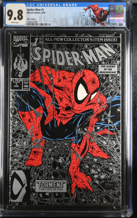 Spider-Man #1 (Silver Edition) CGC 9.8 Custom Label