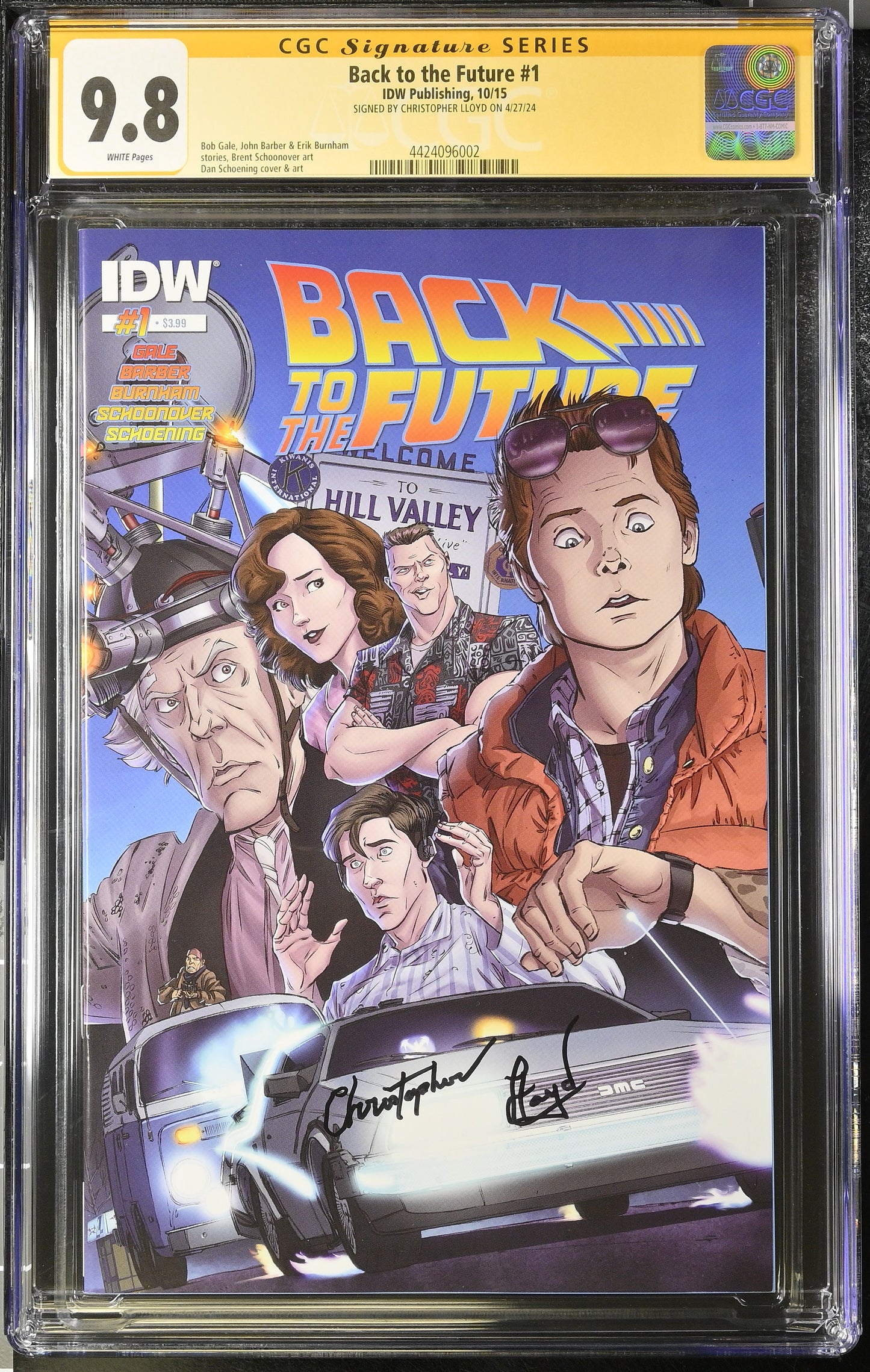 Back To The Future #1 CGCSS SIGNED by Chrisptopher Lloyd