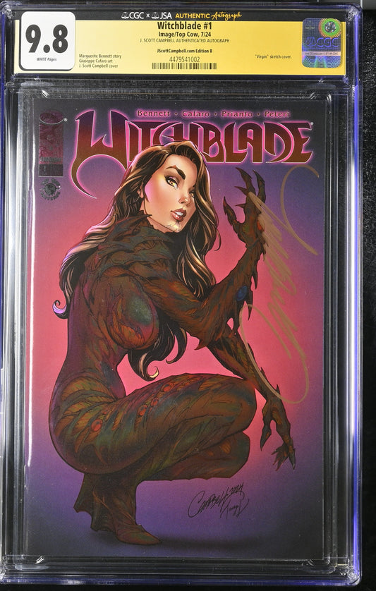 Witchblade #1 (JScottCampbell.com Edition A) Signed by Campbell CGC 9.8