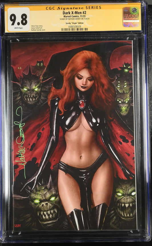 Dark X-Men #2 (Szerdy Virgin Edition) Signed by Szerdy CGC 9.8