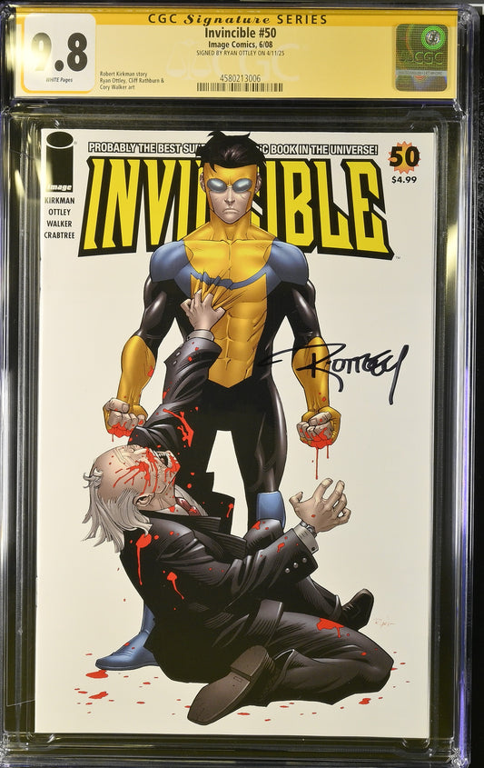 Invincible #50 Signed by Ottley CGC 9.8