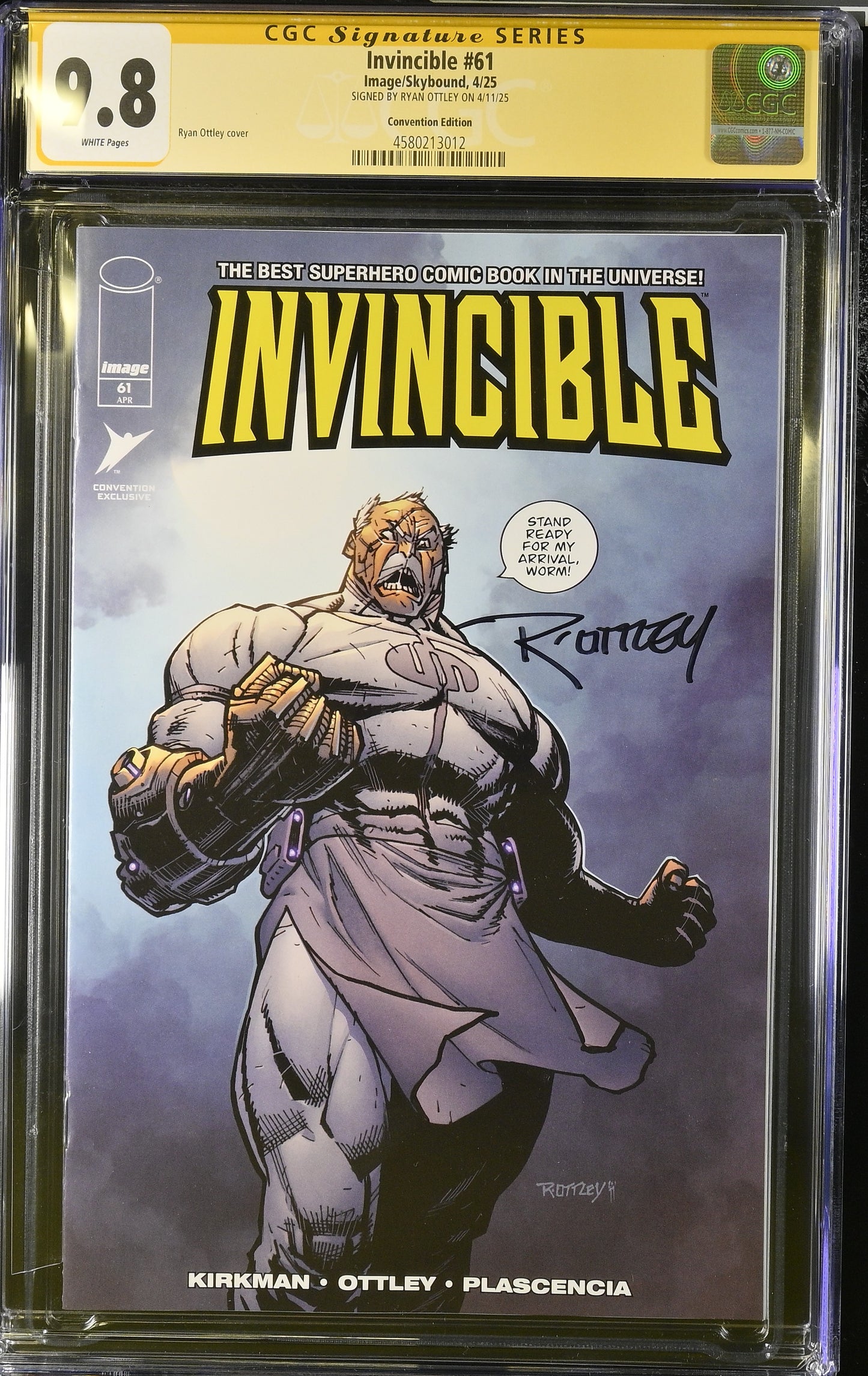 Invincible #61 (Convention Edition) Signed by Ottley CGC 9.8