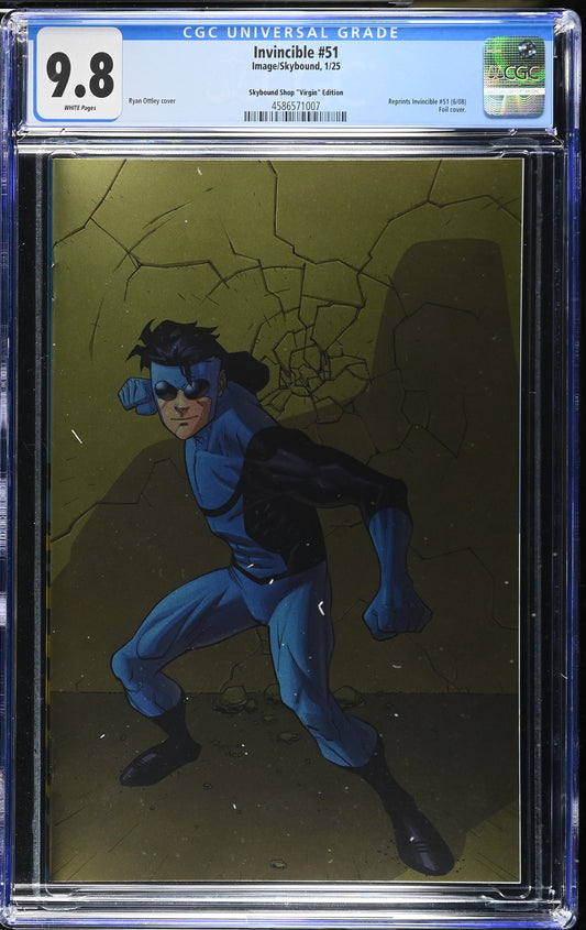 Invincible #51 (Skybound Shop Ottley Foil Virgin Var) CGC 9.8
