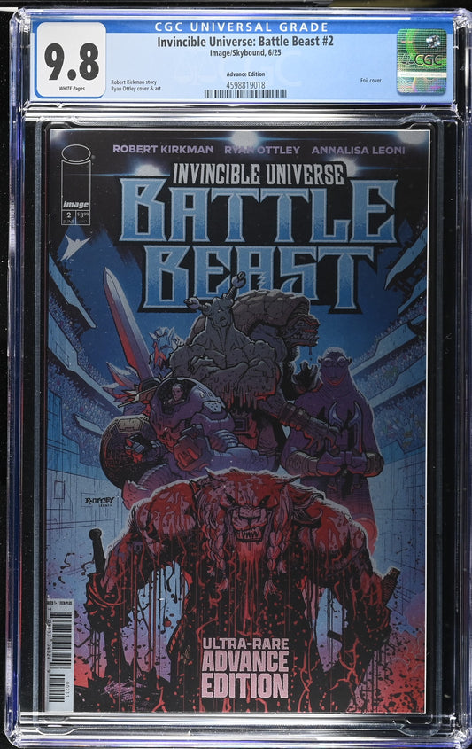 Invincible Universe: Battle Beast #2 (Advance Edition) CGC 9.8