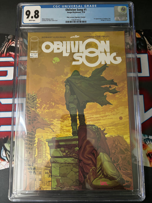 Oblivion Song #1 (Pink Lorenzo Signature Variant) CGC 9.8