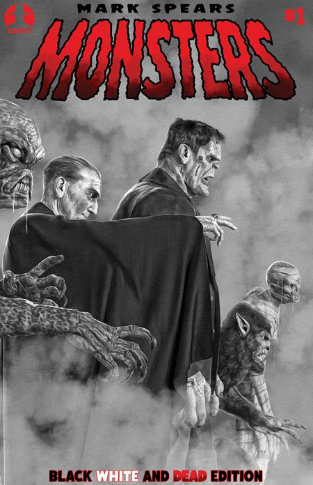MARK SPEARS MONSTERS #1 7TH PTG BLACK WHITE & DEAD EDITION