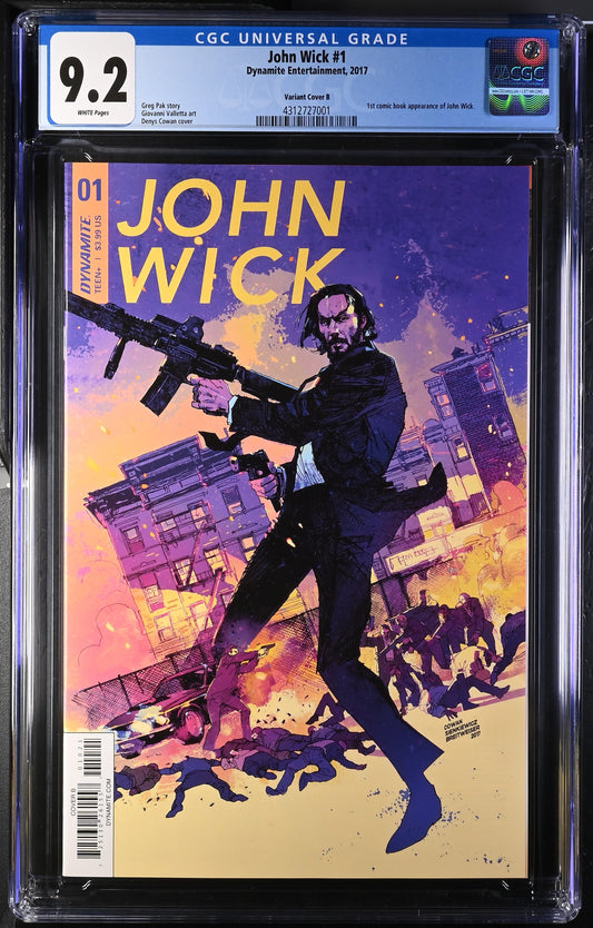 John Wick 1 2017 Dynamite Entertainment Variant Cover B CGC 9.2