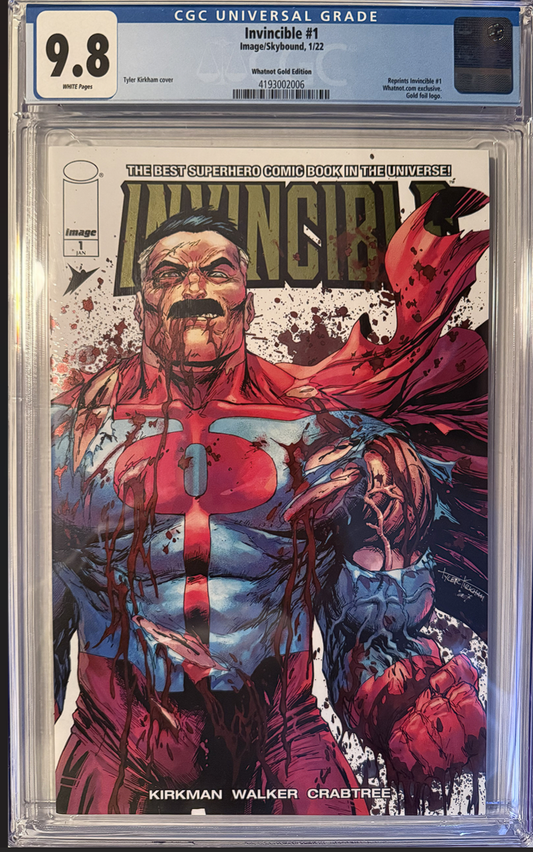 Invincible #1 (Whatnot Omni-Man Gold Edition) CGC 9.8