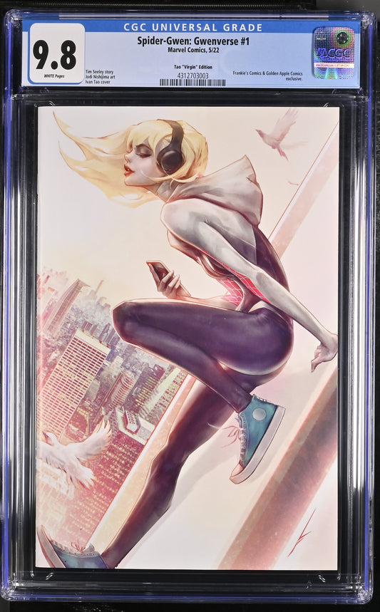 Spider-Gwen: Gwenverse 1 5/22 Marvel Comics Tao Virgin Edition CGC 9.8