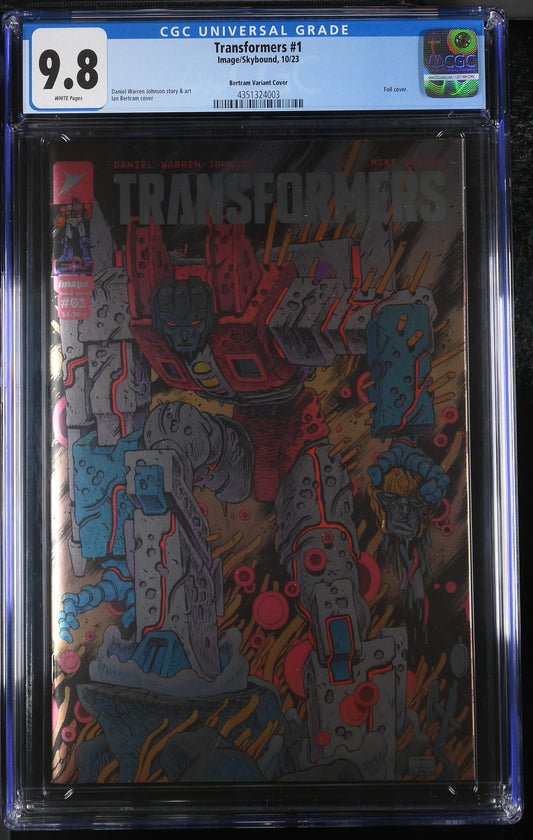 Transformers 1 10/23 Image/Skybound Bertram Variant Cover FOIL 1:100 CGC 9.8